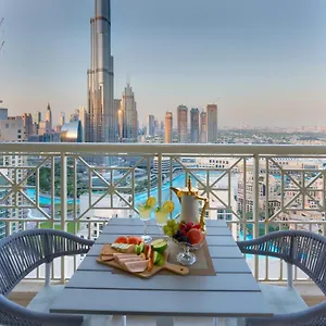 Apartment Durrani Homes - Designer 2br With Stunning Burj Khalifa And Fountain View, Dubai